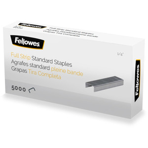 Fellowes Staples, Full-Strip, f/Standard Staplers, 5000/PK, SR (FEL5010801) View Product Image