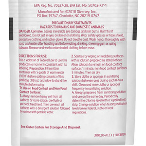 Diversey Care Sanitizer,Multi-surface,Chlorinated,1/8oz,100 Pouches/CT,YW (DVO90670) View Product Image