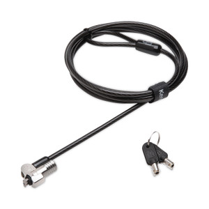 5340016952544, SKILCRAFT Kensington Nano Keyed Computer Lock, 6 ft Carbon Steel Cable, Black (NSN6952544) View Product Image