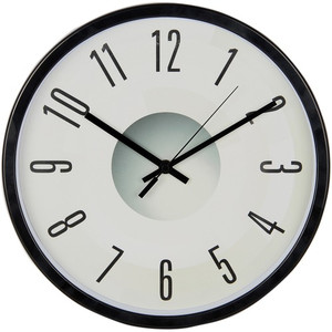 Victory Light Heavy-duty Silent Wall Clock - Black, Gray Case Product Image 