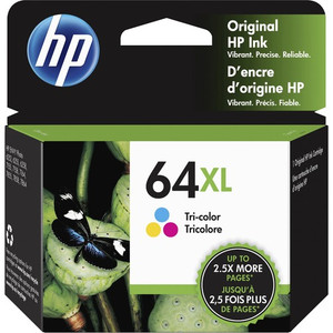 HP 64XL (N9J91AN) Original High Yield Inkjet Ink Cartridge - Tri-color - 1 Each Product Image 