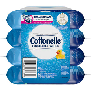 Cottonelle Flushable Wipes - 7.25" Length - (KCC54495) Product Image 