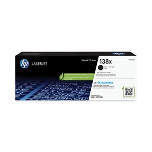 HP 138X, (W1380X) High-Yield Black Original LaserJet Toner Cartridge View Product Image
