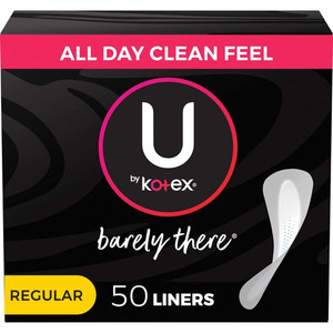 U by Kotex Barely There Panty Liner - Regular - Individually Wrapped - 50/Box Product Image 