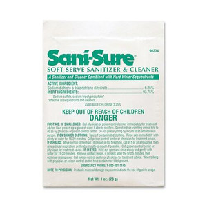 Sani Sure Soft Serve Sanitizer And Cleaner, Powder, 1 Oz Packet, 100/carton (DVO90234) View Product Image