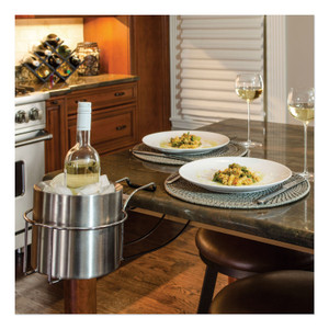 C-Line Wine By Your Side, Steel Frame/Red Wine Adapter/Ice Bucket, 161.06 cu in, Stainless Steel (CLI20014) View Product Image