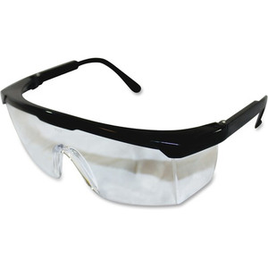 ProGuard Safety Eyewear, Adjustable Temples, 12/BX, Black/Clear (PGD7334B) View Product Image