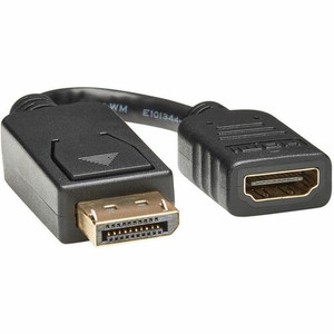 Tripp Lite series Adapter Cable - 6" A/V Cable - First End: 1 x 19-pin HDMI Type A Digital Audio/Video - Female - Second End: 1 x 20-pin DisplayPort 1.2 Digital Audio/Video - Male Product Image 