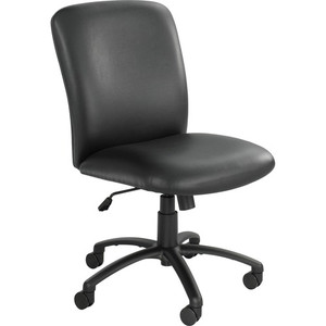 Uber Big/tall Series High Back Chair, Vinyl, Supports Up To 500 Lb, 19.5" To 23.5" Seat Height, Black (SAF3490BV) View Product Image