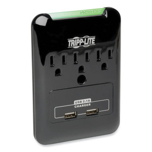 Tripp Lite by Eaton Protect It! Surge Protector, 3 AC Outlets/2 USB Ports, 540 J, Black View Product Image