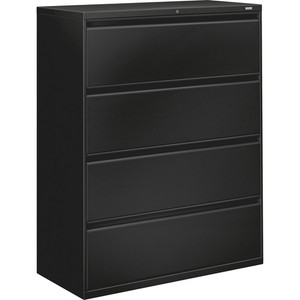 HON 800 Series Full-Pull Locking Lateral File - 4-Drawer - 42" Width x 19.3" Depth x 53.3" Height - 4 x Drawer(s) for File - Legal, Letter, A4 - Lateral Product Image 