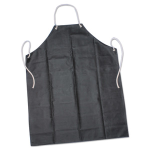 AbilityOne 8415006345023, SKILCRAFT, Laboratory Apron, Rubber/Aluminum/Nylon, 35 x 45, One Size Fits Most, Black (NSN6345023) View Product Image