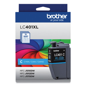 Brother LC401XLCS High-Yield Ink, 500 Page-Yield, Cyan View Product Image