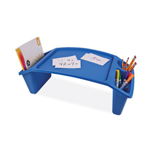 deflecto Antimicrobial Lap Desk, Rectangular, 23.35w x 12d x 8.53h, Blue View Product Image