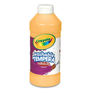 Crayola Artista II Washable Tempera Paint, Peach, 16 oz Bottle (CYO543115033) View Product Image