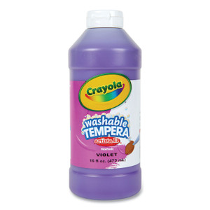Crayola Artista II Washable Tempera Paint, Violet, 16 oz Bottle View Product Image