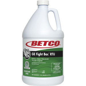 Betco GE Fight Bac RTU Disinfectant - Ready-To-Use - 128 fl oz (4 quart) - Fresh Scent - Washable, Non-porous - Clear - (BET3900400) Product Image 