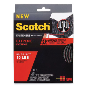Scotch Extreme Fasteners, 1" x 10 ft, Black (MMMRF6761) View Product Image