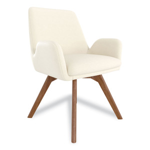 Union & Scale MidMod Fabric Guest Chair, 24.8" x 25" x 31.8", Cream Seat, Cream Back (UOS24398962) View Product Image