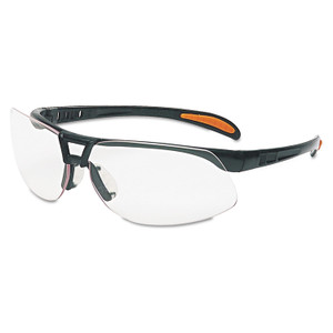 Honeywell Uvex Protege Safety Eyewear, Metallic Black Frame, Clear Lens (UVXS4200) View Product Image