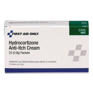 First Aid Only Hydrocortisone Anti-Itch Cream, 0.03 oz Packet, 25/Box View Product Image