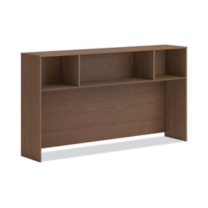 HON Mod Desk Hutch, 3 Compartments, 72w x 14d x 39.75h, Sepia Walnut View Product Image