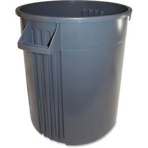 Gator Plus Container, Round, Plastic, 32 Gal, Gray (IMP77323) View Product Image