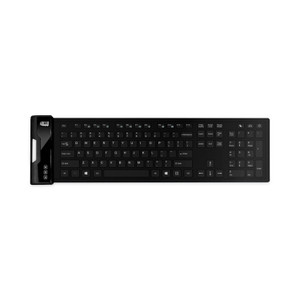 Adesso Slimtouch 232 Antimicrobial Waterproof Flex Keyboard, 120 Keys, Black View Product Image