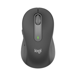 Logitech Signature M650 for Business Wireless Mouse, Large, 2.4 GHz Frequency, 33 ft Wireless Range, Right Hand Use, Graphite (LOG910006346) View Product Image