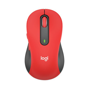 Logitech Signature M650 Wireless Mouse, Large, 2.4 GHz Frequency, 33 ft Wireless Range, Right Hand Use, Red (LOG910006358) Product Image 