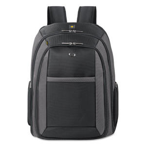 Solo Pro CheckFast Backpack, Fits Devices Up to 16", Ballistic Polyester, 13.75 x 6.5 x 17.75, Black (USLCLA7034) View Product Image