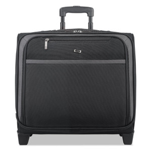 Pro Rolling Overnighter Case, Fits Devices Up to 16", Polyester, 15.5 x 8 x 11, Black (USLCLA9014) View Product Image