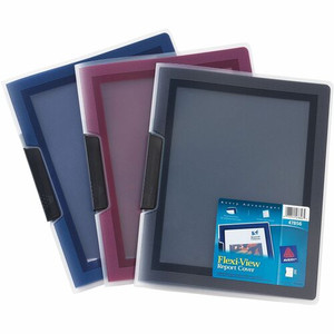 Avery Flexi-View Letter Report Cover - 8 1/2" x 11" - 25 Sheets Capacity - Polypropylene - Assorted - 0% Recycled Product Image 