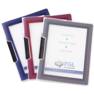 Avery Flexi-View Letter Report Cover - 8 1/2" x 11" - 25 Sheets Capacity - Polypropylene - Assorted - 0% Recycled Product Image 