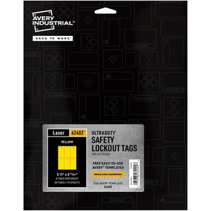Avery; UltraDuty Lock Out Tag Out Hang Tags (AVE62402) View Product Image