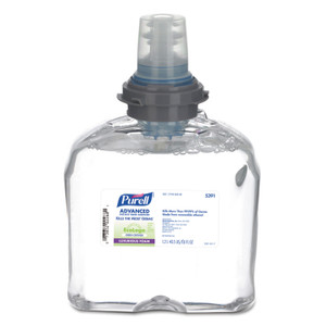 PURELL Advanced Hand Sanitizer Green Certified TFX Refill, Foam, 1,200 ml, Fragrance-Free (GOJ539102EA) View Product Image