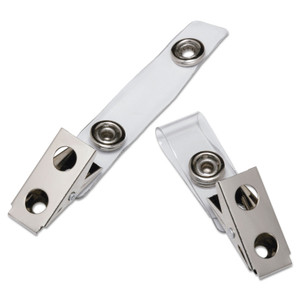 AbilityOne 8455016452727, SKILCRAFT Clip Adapter Strap for PIP/CAC Cards, 0.5" x 2.75", Clear, 100/Box View Product Image