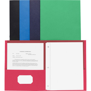 Business Source Letter Recycled Pocket Folder (BSN78531) View Product Image