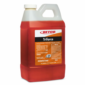 Betco Triforce Disinfectant, Fresh Scent, 2 L Bottle, 4/Carton View Product Image