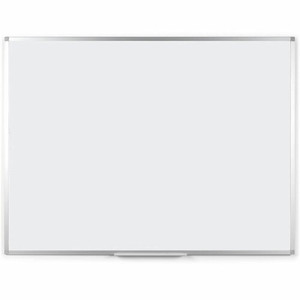MasterVision Ayda Melamine Dry Erase Board - 48" (4 ft) Width x 36" (3 ft) Height - Melamine Surface - Rectangle - Horizontal/Vertical Product Image 
