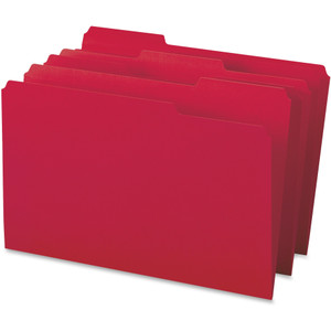 Business Source 1/3 Tab Cut Legal Recycled Top Tab File Folder - 8 1/2" x 14" - (BSN99720) Product Image 