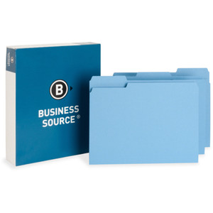 Business Source 1/3 Tab Cut Letter Recycled Top Tab File Folder (BSN65779) View Product Image