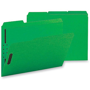 Business Source 1/3 Tab Cut Letter Recycled Fastener Folder (BSN17268) View Product Image
