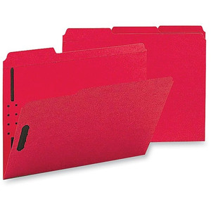 Business Source 1/3 Tab Cut Letter Recycled Fastener Folder (BSN17269) View Product Image