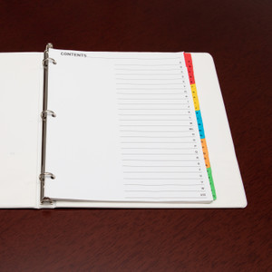 Business Source A-Z Tab Table of Contents Index Dividers (BSN21905) View Product Image
