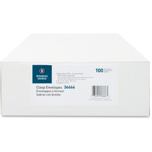 Business Source Heavy-duty Clasp Envelopes (BSN36666) View Product Image