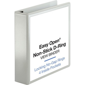 Business Source Locking D-Ring View Binder - 2" Binder Capacity - Letter - 8 1/2" x 11" Sheet Size - 500 Sheet Capacity - Fastener(s): D-Ring - (BSN26959) Product Image 