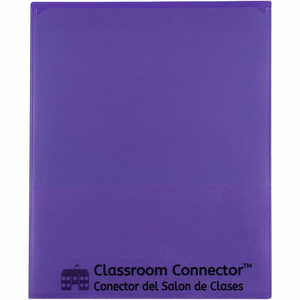 C-Line Classroom Connector Letter Report Cover - 8 1/2" x 11" - 2 Internal Pocket(s) - Purple Product Image 