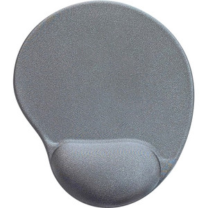 Compucessory Gel Mouse Pads - 9" Height x 10" Width x 1" Depth - Gray - Gel Product Image 