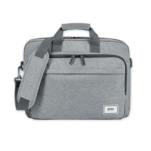 Solo Sustainable Re:cycled Collection Laptop Bag, Fits Devices Up to 15.6", Recycled PET Polyester, 16.25 x 4.5 x 12, Gray (USLUBN12710) View Product Image